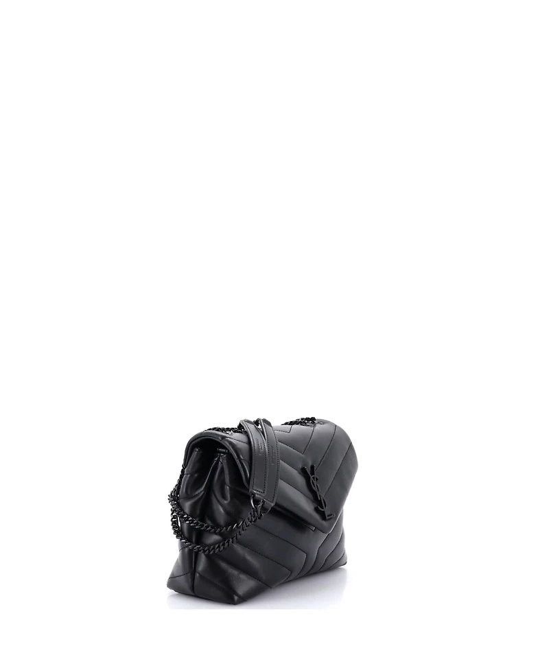 Pre-Owned Saint Laurent Loulou Shoulder Bag Matelasse Chevron Leather