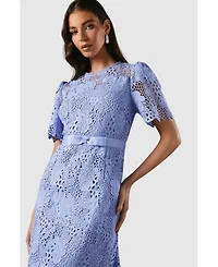 Coast Women's Lace Midi Dress With Bow Belt