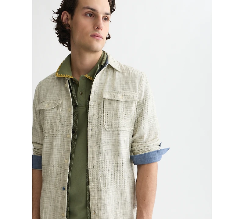 Scotch & Soda Men's Regular-Fit Long-Sleeve Cotton Collared Shirt