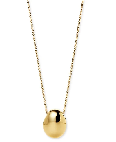 Ana Luisa Pebble Mini Gold-Plated Pendant Necklace