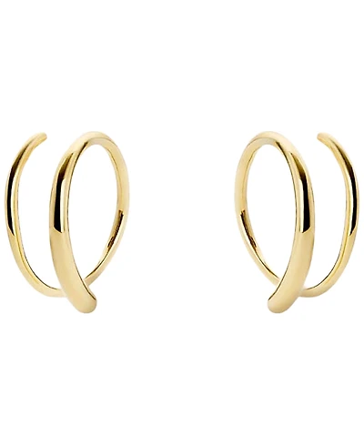 Ana Luisa Harley Gold-Plated Double Hoop Earrings