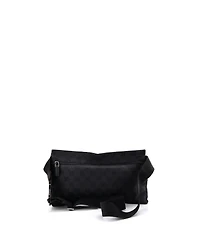 Pre-Owned Gucci Vintage Double Belt Bag Gg Canvas with Leather