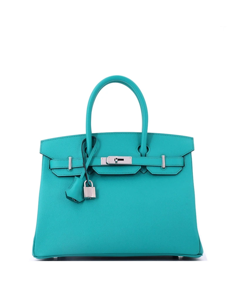 Pre-Owned HERMES Birkin 30 Handbag Epsom with Palladium Hardware