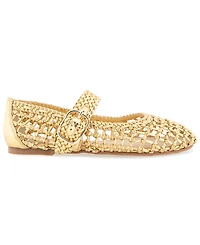 Kenneth Cole New York Women's Tessa Woven Mary Jane Ballet Flats