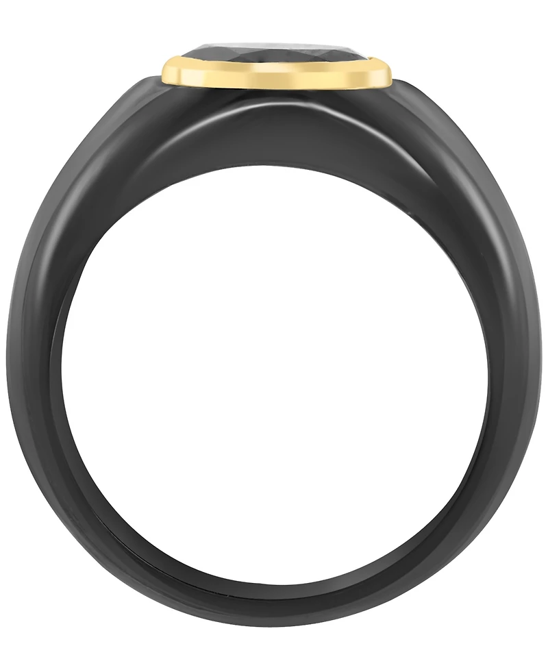 Effy Collection Ruby Ring (2-1/10 ct. t.w.) in Titanium with 14k Yellow Gold