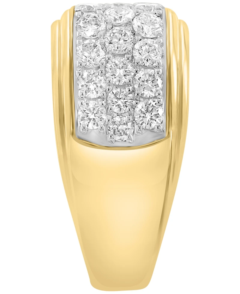 Effy Collection Lab Grown Diamond Ring (2-1/2 ct. t.w.) in Gold Over Silver