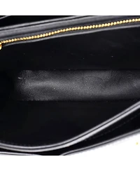 Pre-Owned Celine Triomphe Besace Clea Chain Flap Bag Leather