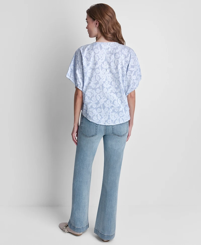 Dkny Jeans Petite Short-Sleeve Crew Neck Dolman T-Shirt