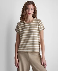 Dkny Jeans Petite Short-Sleeve Crew Neck T-Shirt