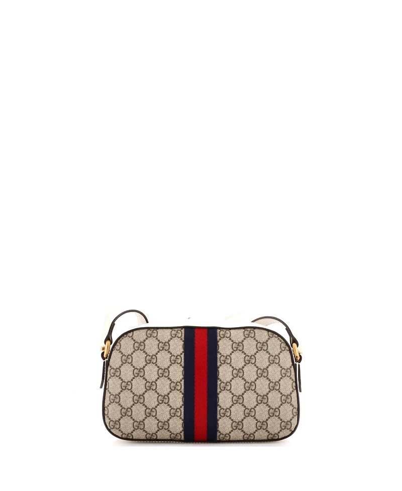 Pre-Owned Gucci Small Ophidia Camera Shoulder Bag Gg Coated Canvas with Leather