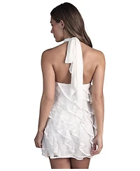 Coast Women's Lace Frill Mini Bridal Dress
