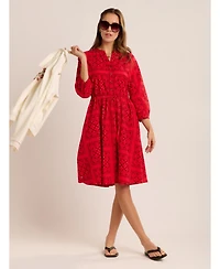 Brakeburn Women's Zora Embroidery Detail Dress