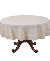Saro Lifestyle Timeless Solid Linen Blend Tablecloth