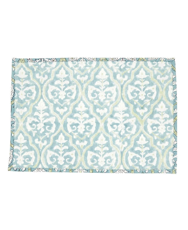 Saro Lifestyle Ornate Medallion Cotton Placemats, Set of 4