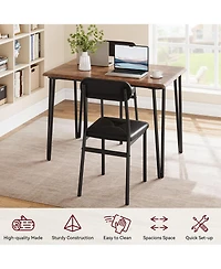 gaomon 4-Person Modern Dining Set with 4 Cushioned Chairs