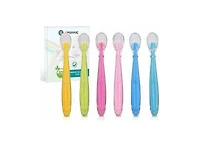 Sperric Best First Stage Baby Spoons Bpa Free, 6 - Pack, Soft Baby Spoons Training