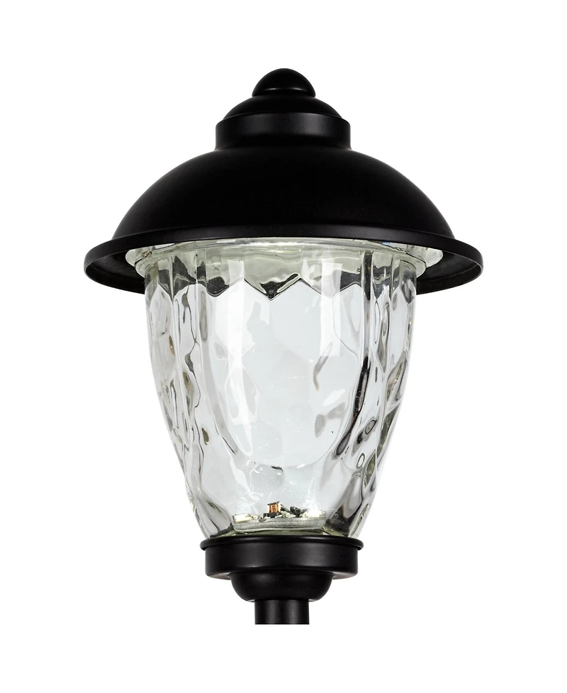 John Timberland Concord High Country Outdoor Landscape Path Lights Porch House Set of 2 Led Bulb Metal Clear Glass Shade