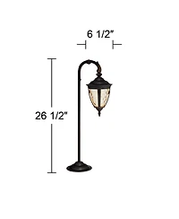 John Timberland Bellagio High Rustic Outdoor Landscape Path Lights Porch House Set of 2 Led Bulb