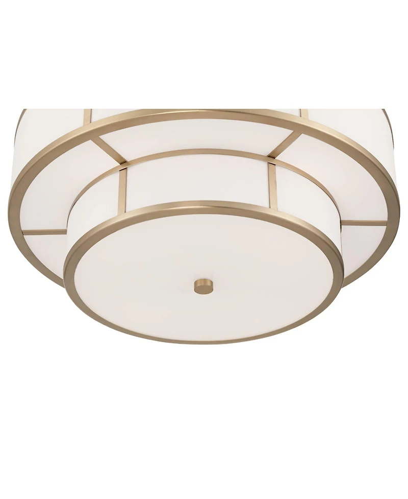 Possini Euro Design Zilina 19 Matte Brass 2-Tier 4-Light Chandelier