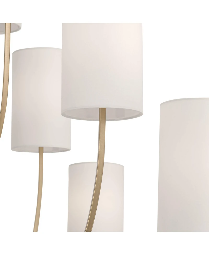 Possini Euro Design Maxine 40 Wide Matte Brass 12 Light Large Chandelier