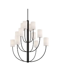 Possini Euro Design Possini Euro Maxine Wide Matte 12 Light Large Chandelier