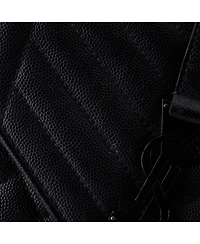 Pre-Owned Saint Laurent Medium Classic Monogram Envelope Satchel Mixed Matelasse Leather
