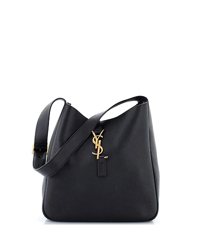 Pre-Owned Saint Laurent Small Le 5 a 7 Supple Hobo Leather
