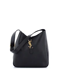 Pre-Owned Saint Laurent Small Le 5 a 7 Supple Hobo Leather