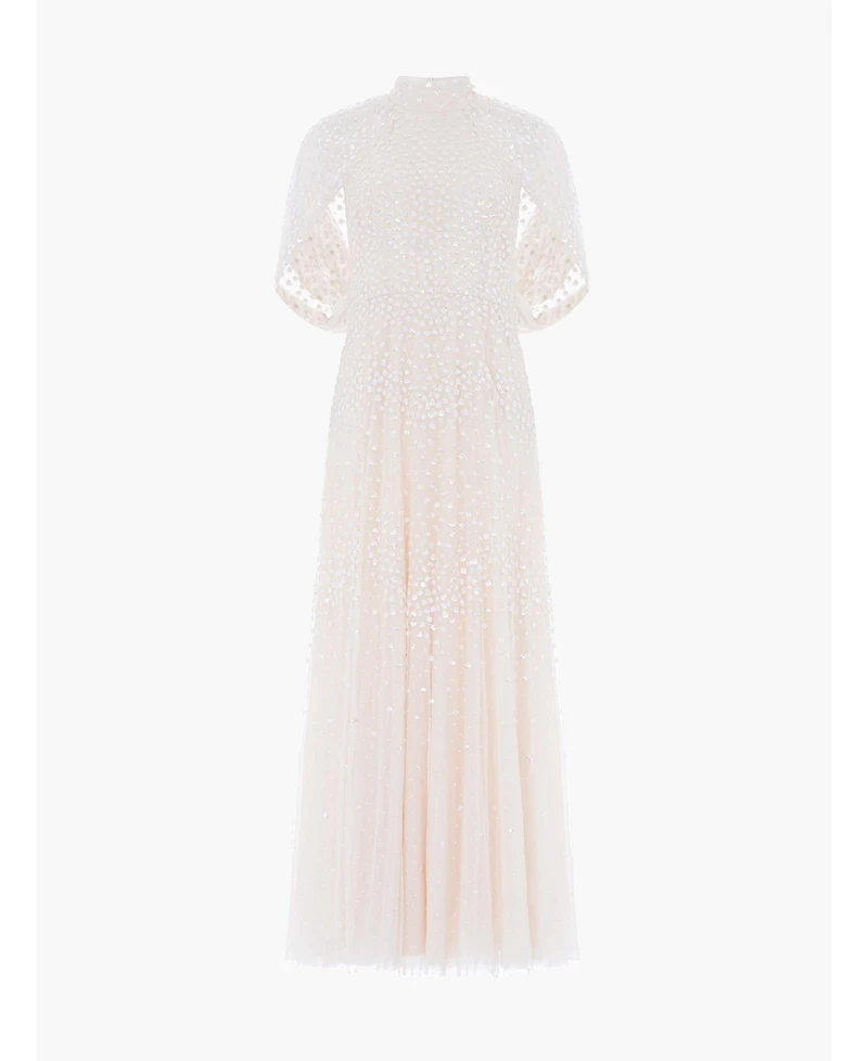 Needle & Thread Women's Scallop Sequin Cape Ankle Gown