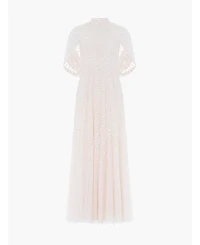 Needle & Thread Women's Scallop Sequin Cape Ankle Gown