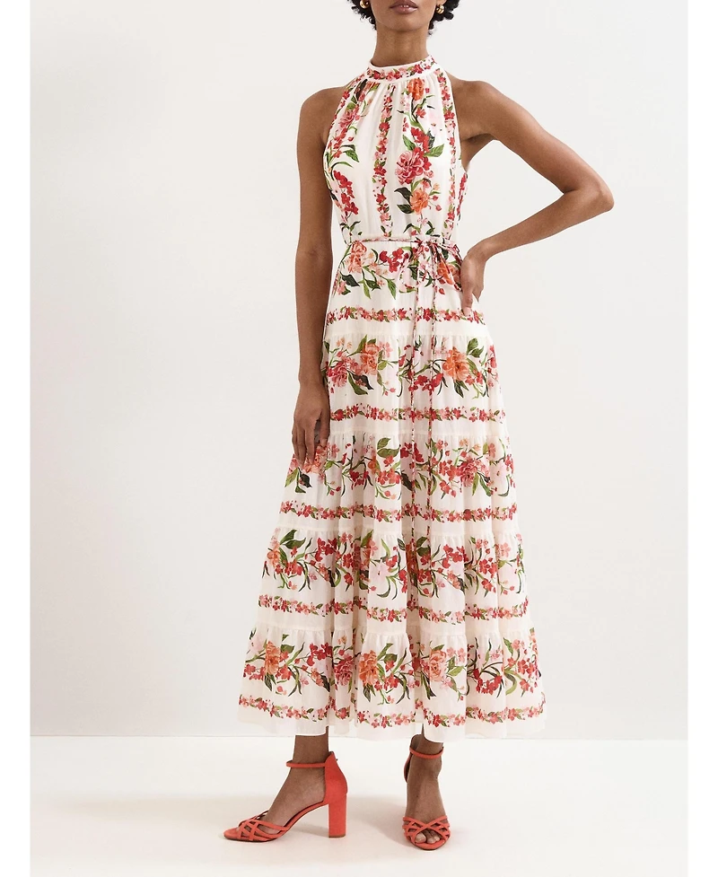 Phase Eight Women's Nita Halter Neck Floral Dress