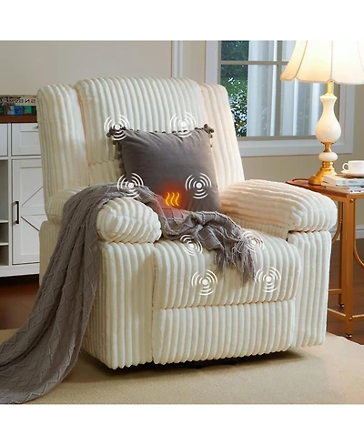 gaomon Heat and Massage,Electric Lift Plush Recliner with Soft Padded Seat,Back Support and Armrests,Designed for The Elderly