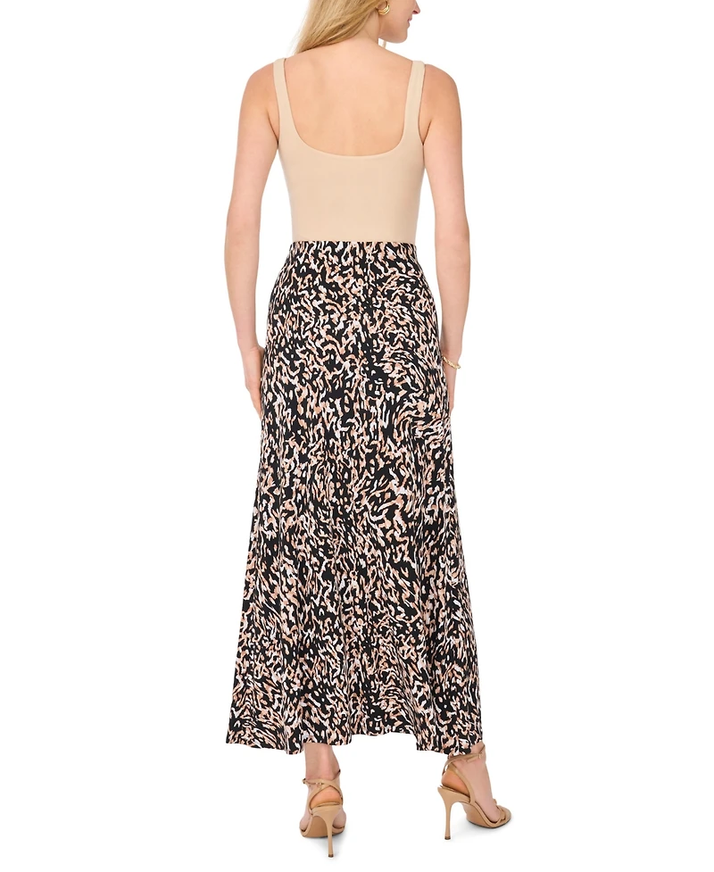 Vince Camuto Women's Printed Pull-On Midi Skirt