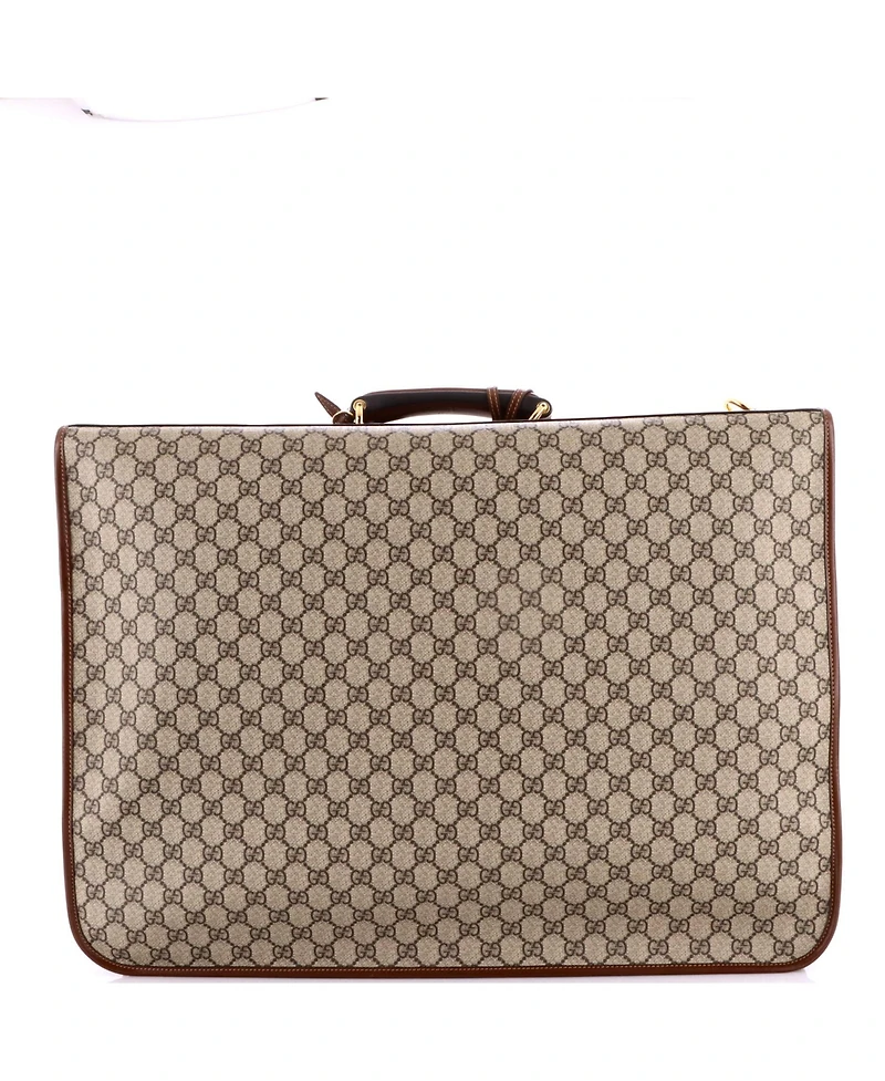 Pre-Owned Gucci Retro Interlocking G Garment Bag Gg Coated Canvas