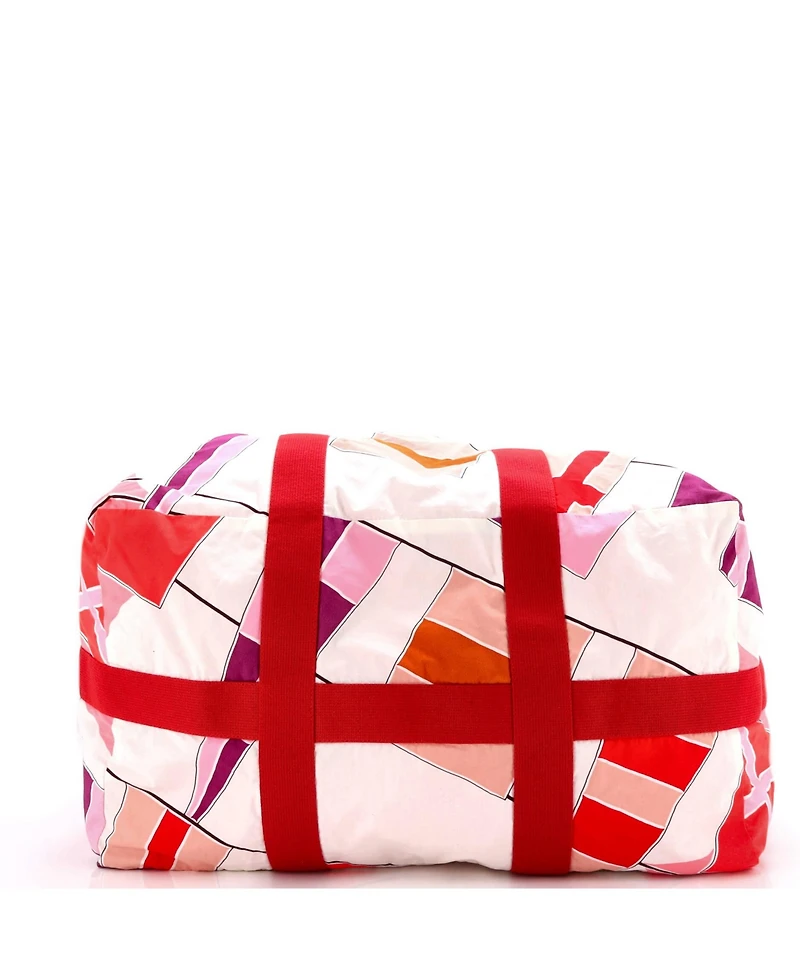 Pre-Owned HERMES Large Drapeaux Au Vent Bag Printed Canvas