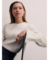 The Fold Women's Ellesmere Plisse Blouse