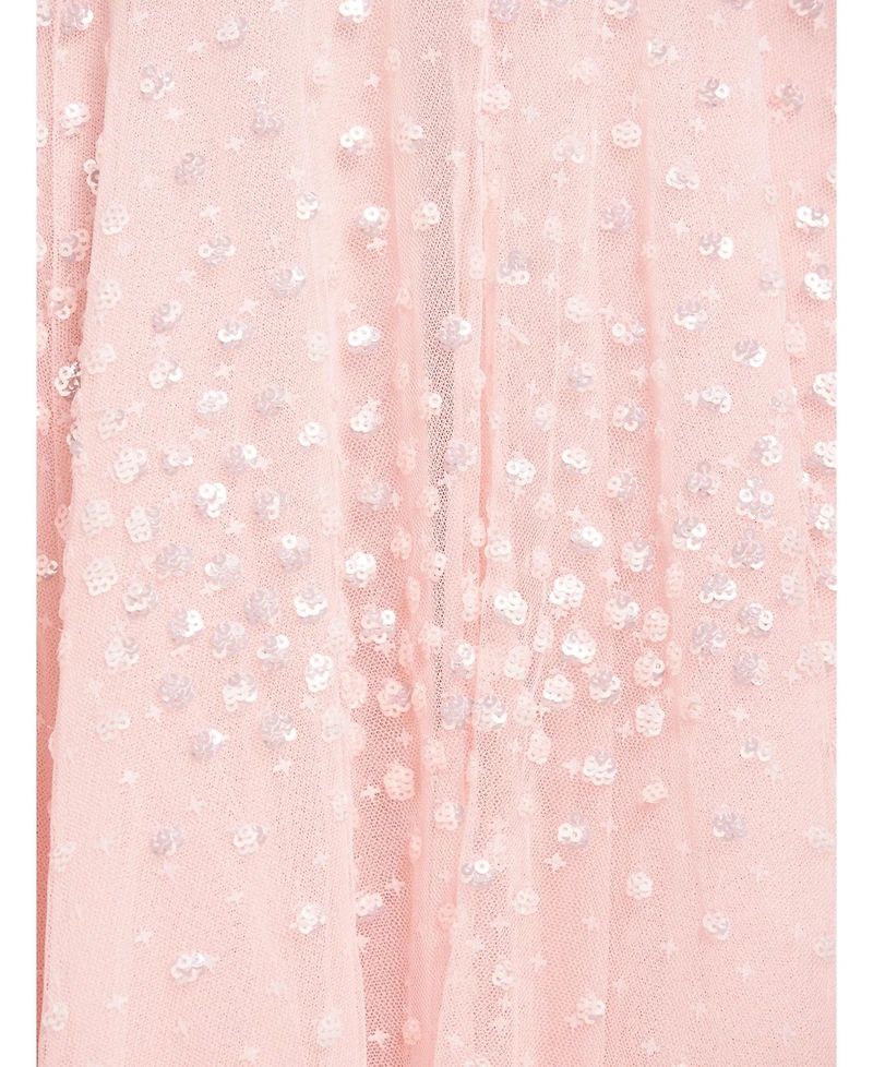 Needle & Thread Women's Scallop Sequin Halter-Neck Ankle Gown