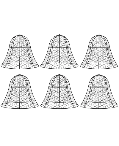 Outsunny 6 Pack Garden Chicken Wire Cloche, Animal Plant Protectors,