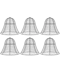 Outsunny 6 Pack Garden Chicken Wire Cloche, Animal Plant Protectors,