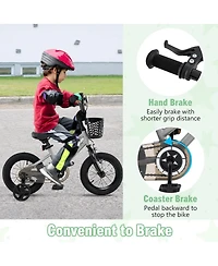 Slickblue Kids Adjustable Bicycle with Clear Chain Guard Protection
