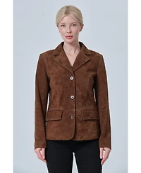 Furniq Uk Women's Suede Jacket