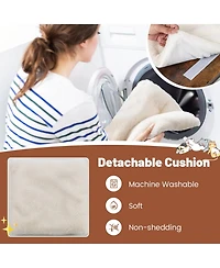 Cozito Cat Tree C-Shaped Side Table with Scratching Board