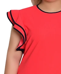 Ny Collection Plus Ruffle-Sleeve Dress