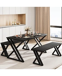 gaomon 3-Piece Extendable Square 2-Person Dining Set