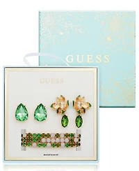 Guess 3-Pc. Rose Gold-Tone Bracelet and Stud Earrings Set