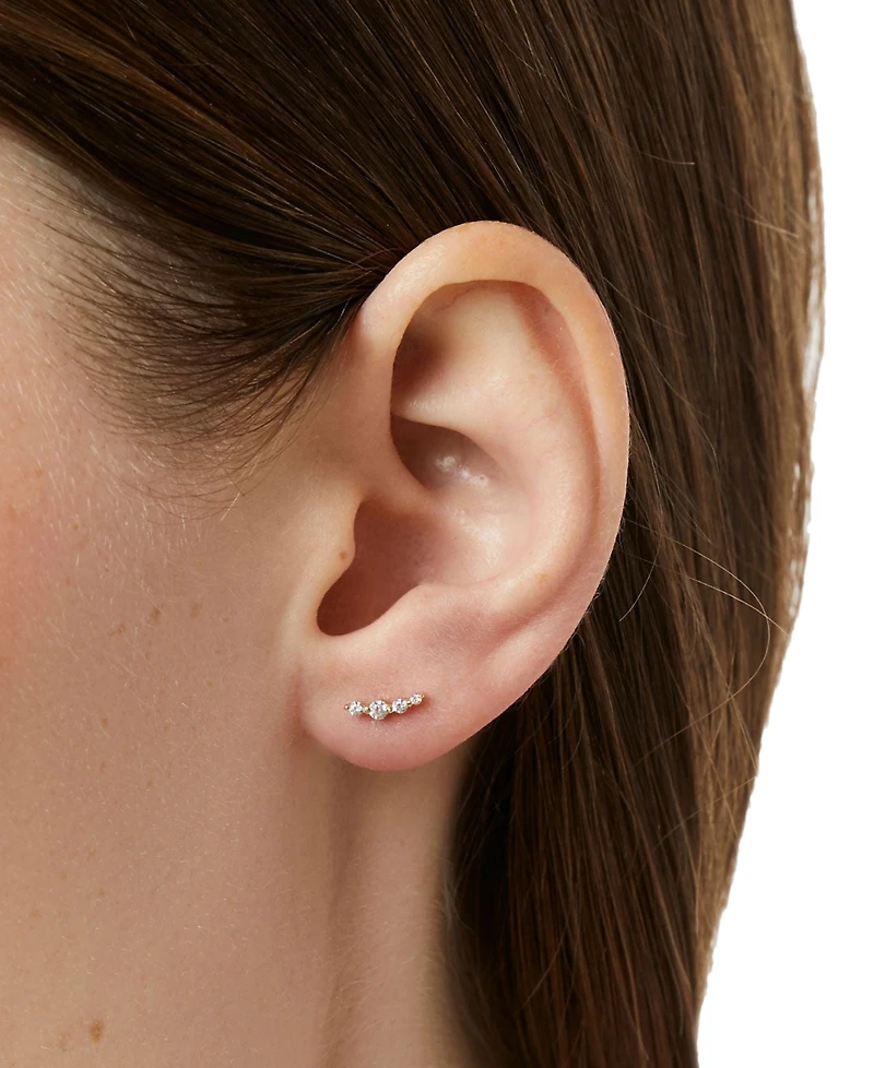 Ana Luisa Bonny Gold-Plated Ear Climber Earrings