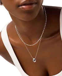 Ana Luisa Capri Silver Ball Chain Necklace