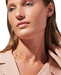 Ana Luisa Jo Gold-Plated Silver Box Chain Necklace