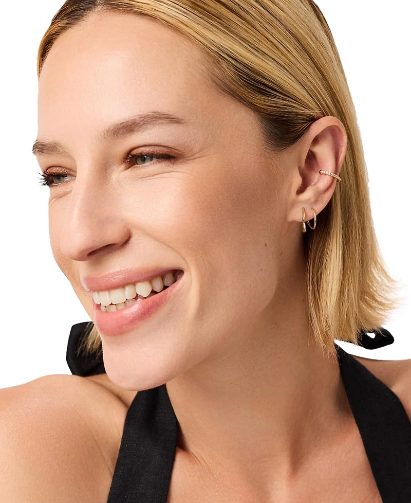 Ana Luisa Harley Gold-Plated Double Hoop Earrings