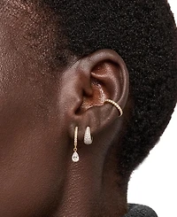 Ana Luisa Elise Delicate Gold-Plated Huggie Hoop Earrings